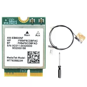 MT7925 WIFI 7-Karte + Interne Antennen 5400 Mbit/S M.2 Triple Band 2,4G/5G/4043 - Photo 1/7