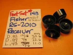 📈FEET SET #148 FISHER RS-2010 STEREO RECEIVER - Picture 1 of 3
