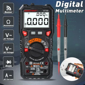 HT118A/C/D Digital 6000 Counts Multimeter Auto Range True AC/DC Volt Test Meter - Picture 1 of 15