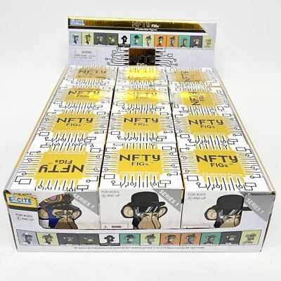 Lote de 12 figuras coleccionables de club náutico Bored Ape NFTY serie 1 caja ciega Foto 1 de 4