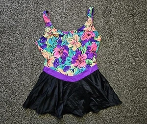 Vintage Sun Streak Swimsuit sz 14 - Picture 1 of 6