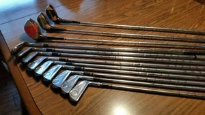 VINTAGE WILSON STAFF DYNAPOWER GOLFSCHLÄGER SET 2-PW EISEN & 1-4-5 HÖLZER HERREN RH STAHL - Bild 1 von 10