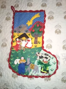vintage christmas stocking/from peru/made by ruth vera/for Arteinca - Picture 1 of 3