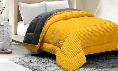 SUPREME Couette réversible en microfibre CONFORT SUPRÊME , effet gonflant divers coloris