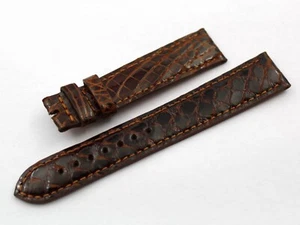 Cinturino Cocco Marrone Caramello Lucido 18/16mm Fibbia Ardiglione Unisex Watch - Imagen 1 de 4