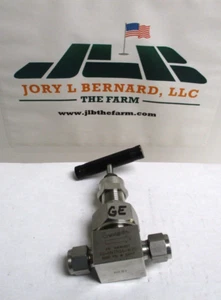 SWAGELOK , SS-6NTRS6-W20 , 3/8" TUBE NEEDLE VALVE , 6000 PSI - Picture 1 of 4