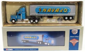 Corgi 1/50 Scale Model Truck 55802 - Kenworth W925 Semi Box Container - Navajo - Picture 1 of 4