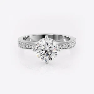950 Solid Platinum 1.20 Ct Round Cut IGI Lab Grown Diamond Bridal Wedding Ring - Picture 1 of 14