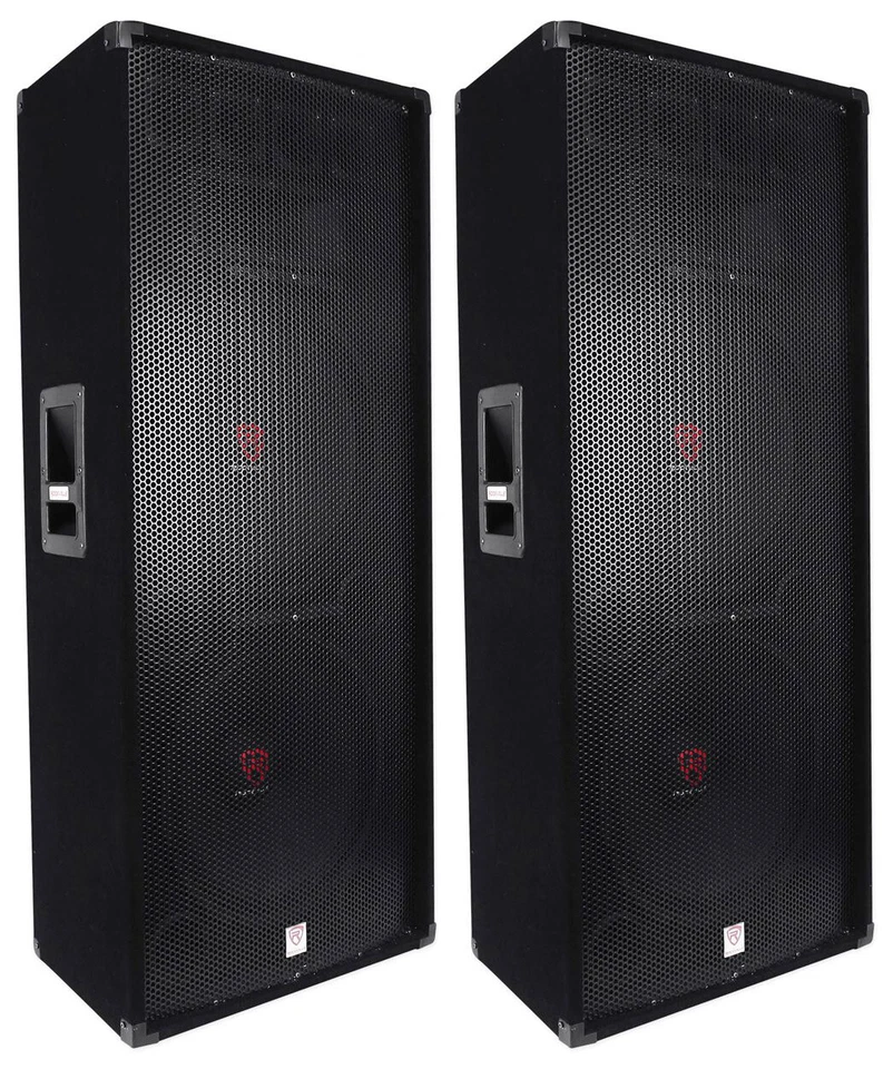 (2) Rockville RSG15.28 Dual 15” 3000 Watt 3-Way 8-Ohm Passive DJ / PA Speaker - Image 1 of 4