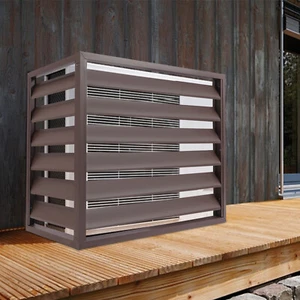 Schermo Privacy Esterno 1*0.5*0.7M Climatizzatore Recinzione Metallo Privacy RecinzioneCover - Foto 1 di 12