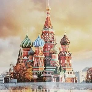 Rompecabezas 500 Piezas Catedral de San Basilio Colorido Efecto 3D Caja Madera - Imagen 1 de 12