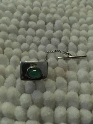 Винтажный зеленый стеклянный галстук - Изображение 1 из 4