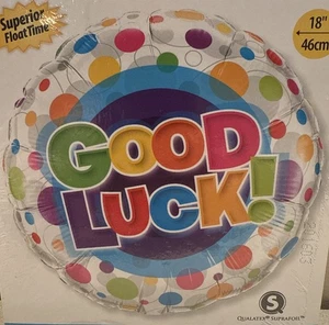 Globo de aluminio Good Luck 18".  NUEVO - Imagen 1 de 3