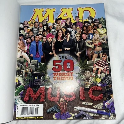Mad Magazine August 2002 - 50 Worst Things About Music Ozzy Osbourne - Image 1 of 3