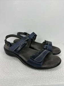 SAS Tripad Comfort Blue Strap Sandals Women Size 8 M Adjustable Strappy USA Made - Picture 1 of 16