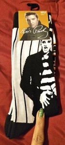 ELVIS PRESLEY MEN SOCKS SHOE (1 Size) WOMEN WEAR TOO "JUST KEEP COOL" ROCK ROLL - Picture 1 of 3
