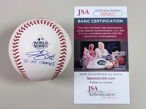 Jon Gray Signed 2023 World Series Baseball JSA COA Texas Rangers 23 WS Champs B - Picture 1 of 9