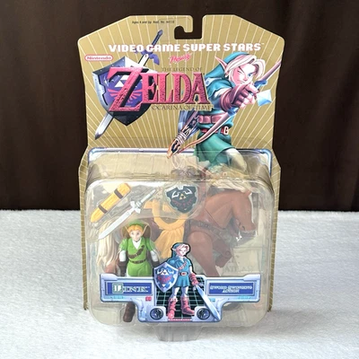 NEW & SEALED! Vtg Nintendo The Legend of Zelda Ocarina Time Link Action Figure - Image 1 of 4