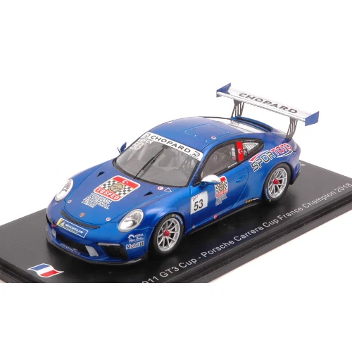 PORSCHE 911 GT3 N.53 CARRERA CUP FRANCE CHAMPION 2018 A.GUVEN 1:43 Spark Model A - Immagine 1 di 1