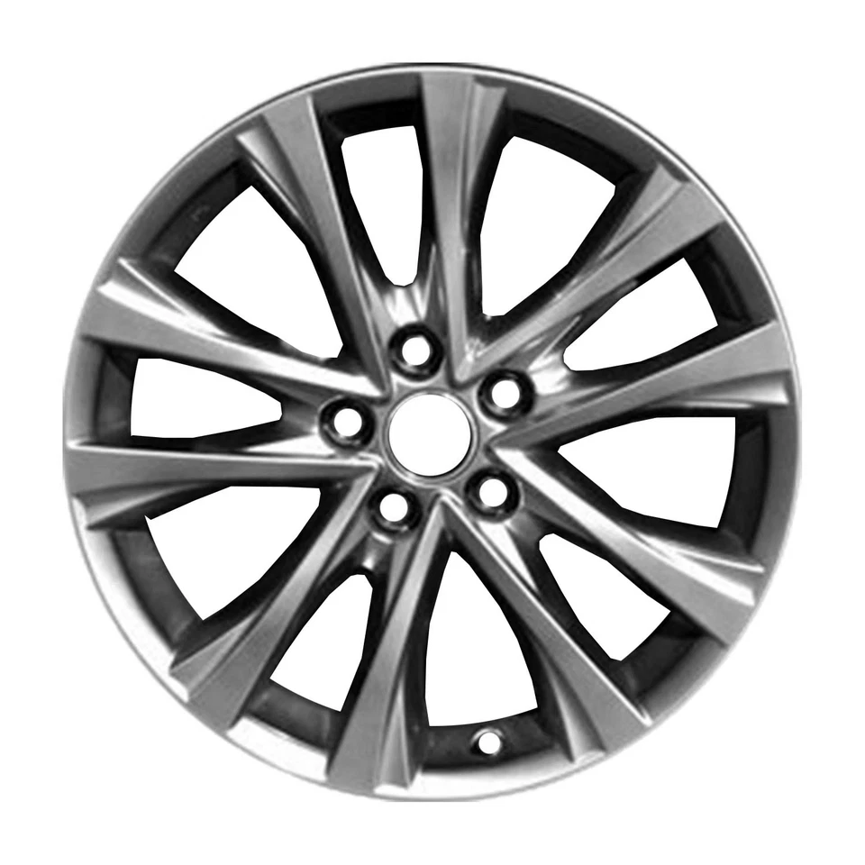 18x7.5 Painted Medium Smoked Hypersilver Wheel fits 2016-2018 Toyota Rav4 - Image 1 of 1