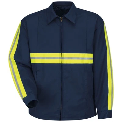 Red Kap Men's Enhanced Visibility Perma-Lined Panel Jacket - Image 1 of 4