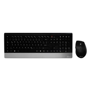 MediaRange Funk-Tastatur- und Maus-Set, Highline Serie, QWERTZ, schwarz/silber - Bild 1 von 9