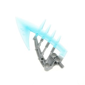 1x Lego Bionicle Weapon Sword Grey Transparent Light Blue Blade 8988 64309pb01