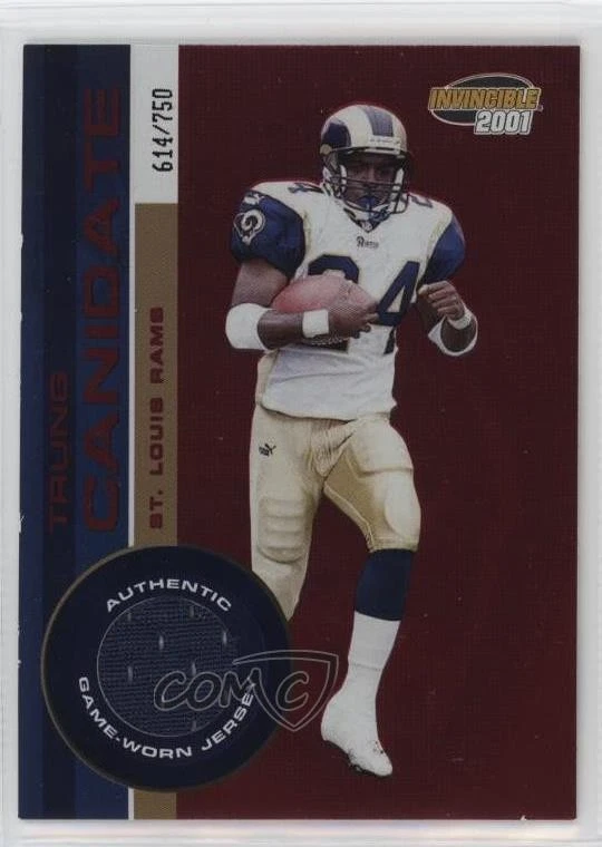 2001 Pacific Invincible Red Game-Worn JerseyGame-Worn Jersey Trung Canidate - Image 1 of 2