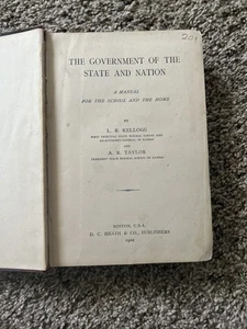 Die Regierung des Staates und National, ein Handbuch für Haus und Schule - Bild 1 von 6