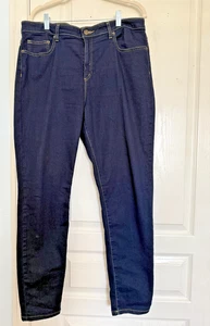 Michael Kors Izzy Skinny Dark Denim Jeans Women's Size 16 - Picture 1 of 8