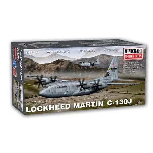 Minicraft 14737 1/144 C-130J with 2 markings USAF Plastic Model Kit - MI14737 - image 1 of 1