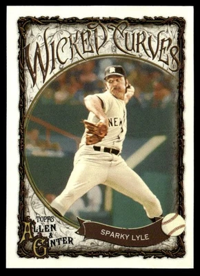 Topps Allen & Ginter 2025 #WC-32 Sparky Lyle New York Yankees Wicked Curves Foto 1 de 2
