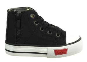 Levi's Newland Infant Shoes Black Unisex Baby Sneakers 555345-01a  - Picture 1 of 7