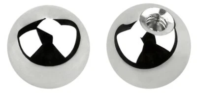 Set 2 Piercing Titanio Ricambio Vite Sfere Chiusura per 1,6mm IN 3-8mm Misura - Immagine 1 di 2