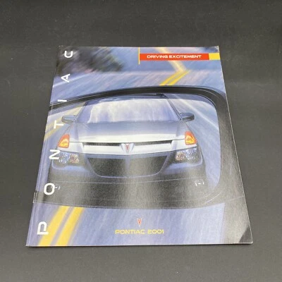 Folheto de vendas Pontiac 2001 - Aztek Bonneville Grand Prix Am Firebird TransAm - Imagem 1 de 4