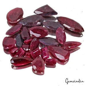 315 kt/25 Stck. Natürlicher Madagaskar Roter Rubin Gemischter Schliff Lose Großhandel Edelsteine Posten - Bild 1 von 5