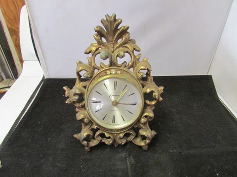 VINTAGE BRASS ENDURA CLOCK MADE IN FRANCE Cover