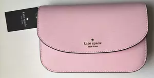 NUOVA borsa kate spade New York kristi raffinata pelle grana con cinturino rosa orizzonte - Foto 1 di 7
