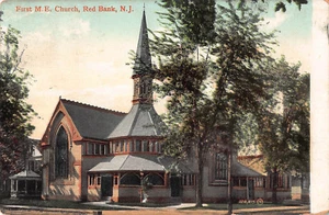Postal Primera M.E. Church Red Bank Nueva Jersey 1911 A2 - Imagen 1 de 2