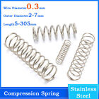 Compression Spring Pressure Springs Stainless Steel 0.3Mm Wire Dia 2Mm To 7Mm Od