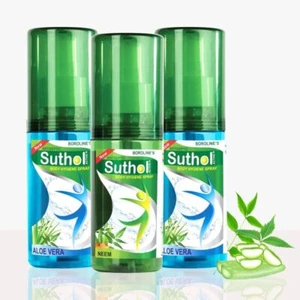 BOROLINE's Suthol Active Neem Spray 100 ml + Aloe Vera Spray 100 ml X 2 - Picture 1 of 7