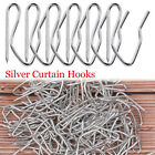 Metal Curtain Pin Hooks Strong Silver Clip Pleat for Heading Tape French Pinch