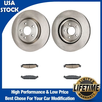 Pair Front Brake Rotors Pads for Lincoln MKS 2009-2012 Ford Explorer 2011-2014 — 第 1/4 张图片