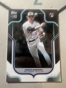 2023 Topps x J-Rod The Show Out Collection GUNNAR HENDERSON Orioles RC /44 Foil