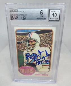 1976 Topps Robert Brazile Houston Oilers BAS 6 10 tarjeta de novato radiocontrol clasificación BGS - Imagen 1 de 3