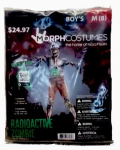 Morphsuits Radioactive Zombie Morph Costume Boys Medium 8 NEW - Picture 1 of 7