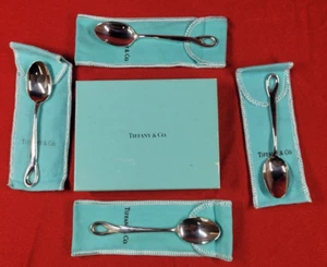 Padova 1984 Tiffany & Co. Elsa Peretti set cucchiai argento sterling con scatola - Foto 1 di 16