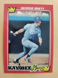 1990 Topps Kay-Bee Kings of Baseball #4 George Brett Royals Baseball Card HOF