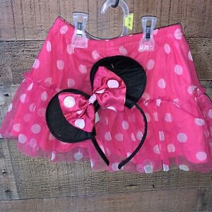 Jumping Bean Minnie Mouse Halloween Costume Girls 4t Pink Dress Up