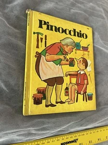 PINOCCHIO Children’s VINTAGE Book by Andreas, Evelyn 1974 WONDER BOOKS - Picture 1 of 5